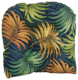 19" U-Shaped Patterned Tufted Dining Chair Cushions, Set of 2, Laperta Monsoon