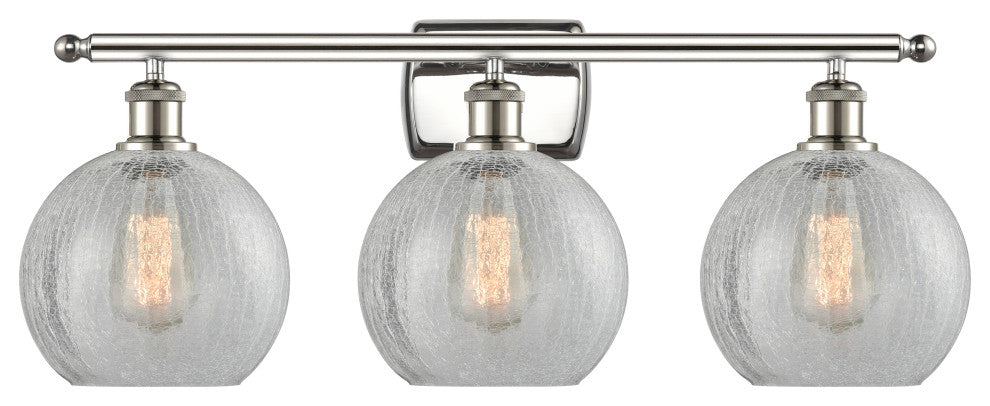 Innovations Lighting 516-3W-PN-G125-8 Athens 3 Light 26" Bath Vanity Light