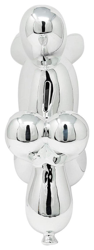 Interior Illusions Plus Ceramic Dog Piggy Bank - 12" tall, Silver