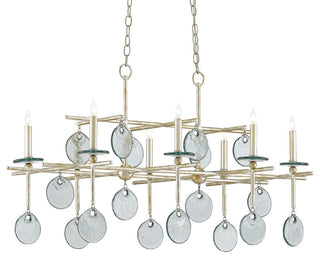 Sethos 8 Light Chandelier, Silver Granello