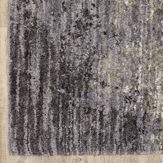 Ashton Abstract Shag Area Rug, 9.10X12.10