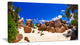 "Rocky Tropical Beach Panorama" Canvas Print
