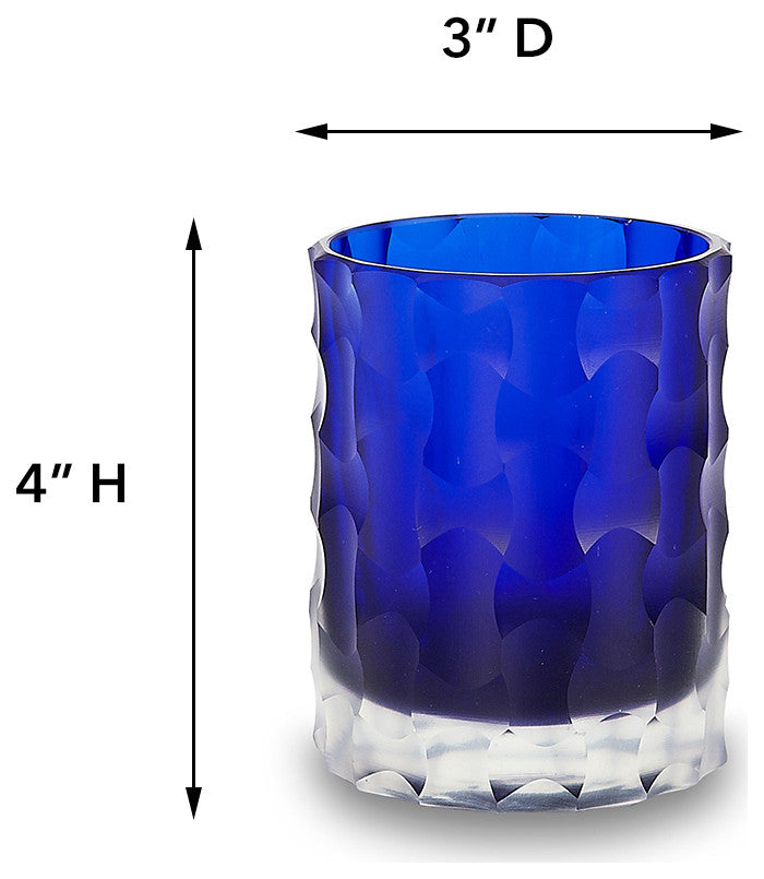 Noma Votive, Set of 4, Blue