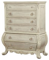 Wooden Chest with 6 Drawers, Antique White