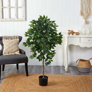 Lifestyle scene with the tree in a room setting; full product visible.