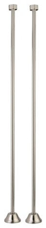 Kingston Brass Straight Bath Supply, Brushed Nickel