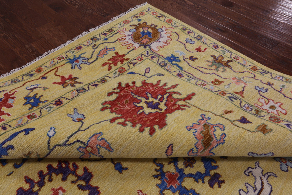 10' 3" X 14' 3" Turkish Oushak Hand-Knotted Wool Rug - Q13566