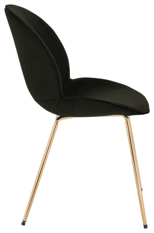 Lotus Gold Chair, Black