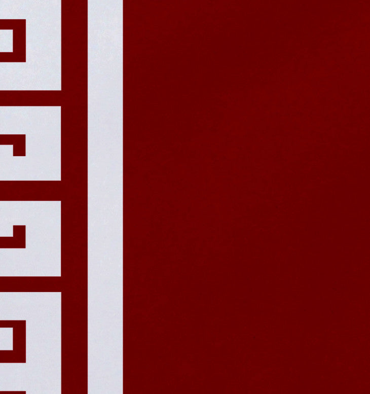 18"x14" Key Stripe, Stripe Print Placemat, Red, Set of 4