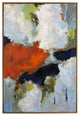 Retrograde Framed Canvas Art Hand Painted Abstract Gold