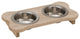 Pine Bone-Shaped Pet Feeder, Unfinished, Low, 1 Pint