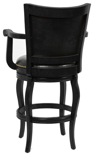 29" Jones Bar Height Swivel Stool - Black