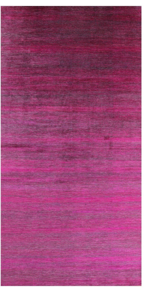 8' 11" X 17' 11" Super Savannah Gabbeh Hand Knotted Wool and Silk Rug Q6113