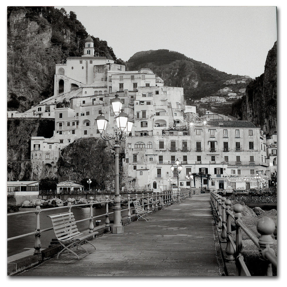 Alan Blaustein ''Amalfi Pier I'' Canvas Art, 35x35