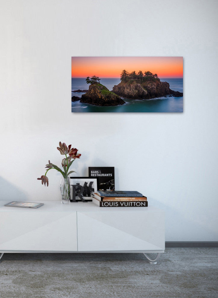 Epic Graffiti "Islands In The Sea" by Darren White, Giclee Canvas Art, 20"x40"