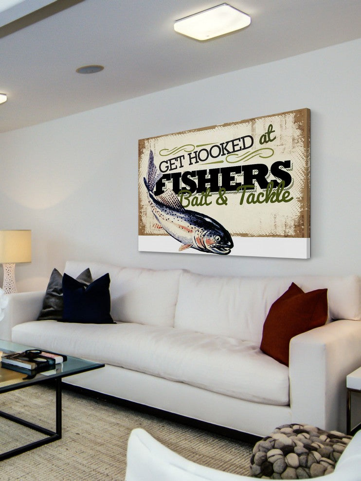"Get Hooked at Fishers" Painting by Saturday Evening Post