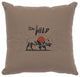 Image Pillow 16x16 Stay Wild Cotton Taupe