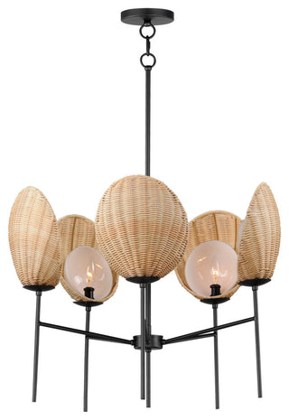 Maxim 12605 Maldives 5 Light 26"W Chandelier - Black