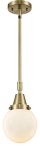 Innovations Lighting 447-1S-AB-G201-6-LED Beacon 1 Light 6" Mini Pendant