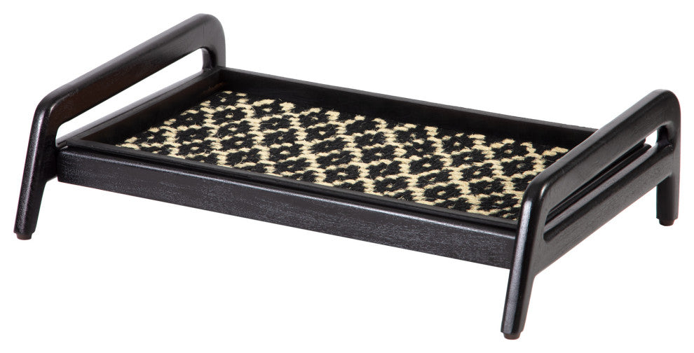 Single-Tier Black Stand With 2-Pair Rubber Boot Tray Madagascar