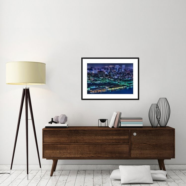 "Tokyo" Framed Digital Print by Tomoshi Hara, 38"x28"