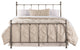 Hillsdale Molly Metal Headboard and Footboard, Black Steel, Full Bed With Frame