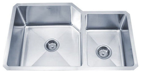 Kraus KHU123-32 32" Undermount Double Bowl Stainless Steel Kitchen Sink