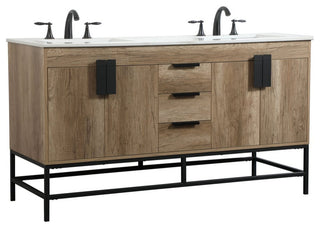 Home Living 22" Modern Natural Oak-Light Bathroom Vanity