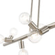 Livex Lighting Bannister 8-Light Brushed Nickel Large Chandelier
