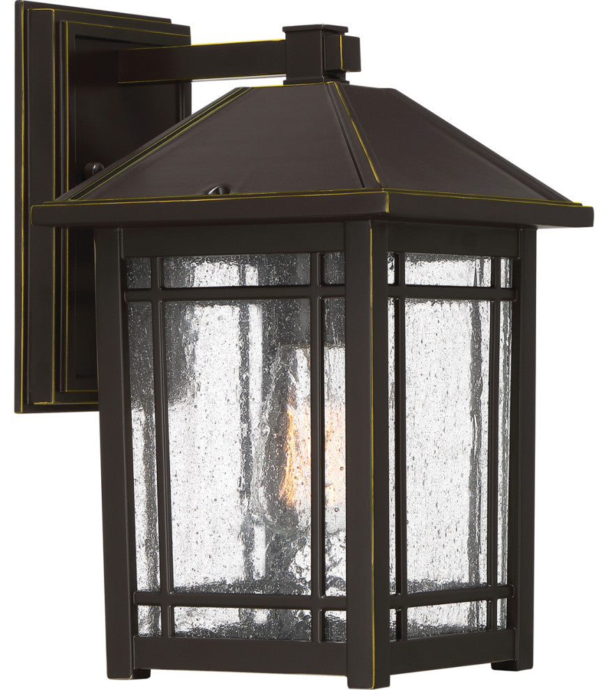 Quoizel CPT8408PN One Light Outdoor Wall Lantern Cedar Point Palladian Bronze
