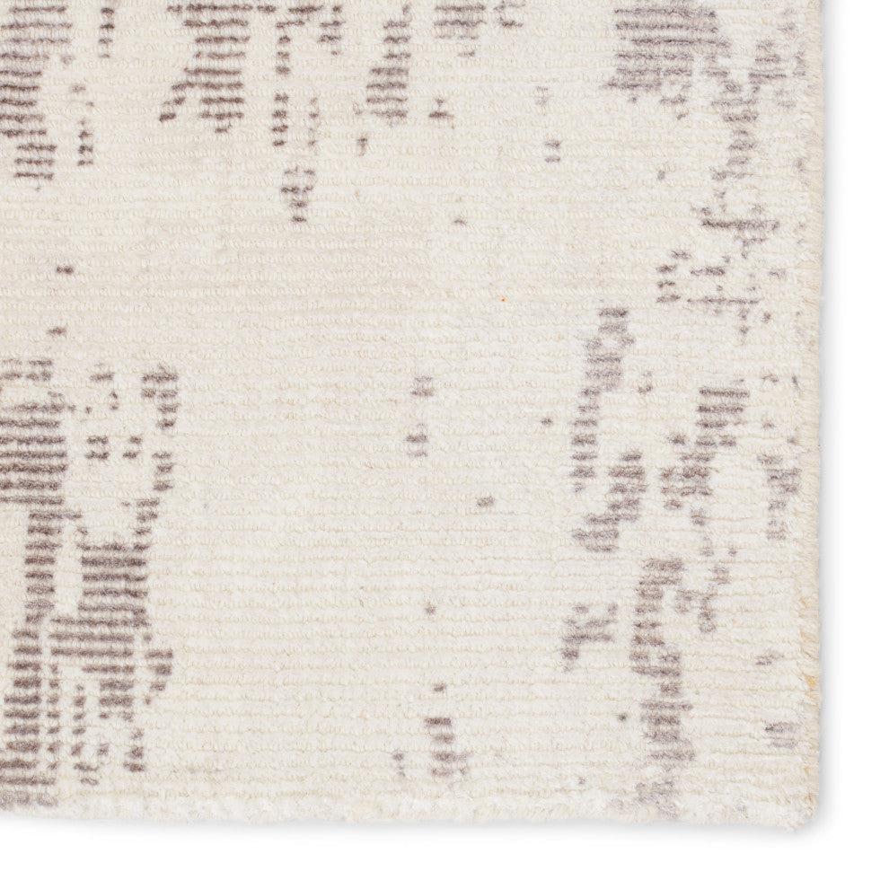 Jaipur Living Arabella Handmade Abstract Light Gray/ White Area Rug 12'X18'
