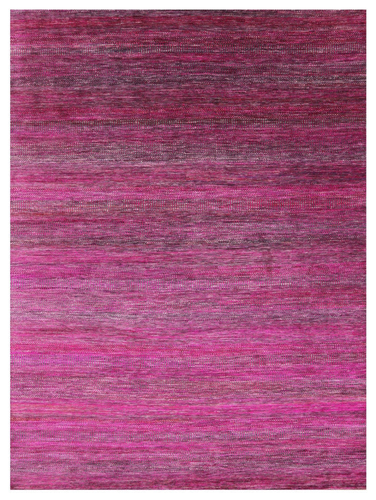 8' 11" X 12' 2" Super Savannah Gabbeh Hand-Knotted Wool and Silk Rug Q6099