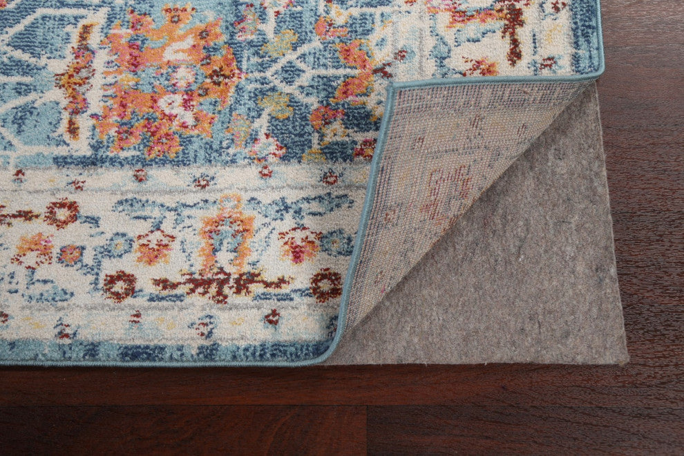 Distressed Floral Traditional Turkish Oriental Area Rug Carpet 5x7