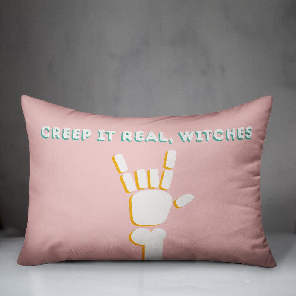 Creep It Real Witches 14x20 Throw Pillow