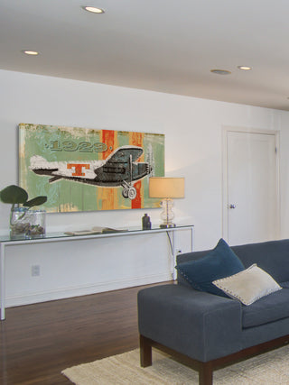 "Vintage Plane 1929" Painting Print on Wrapped Canvas