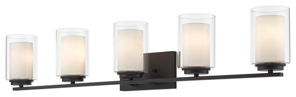 Z-Lite 426-5V Willow 5 Light 41"W Bathroom Vanity Light - Chrome