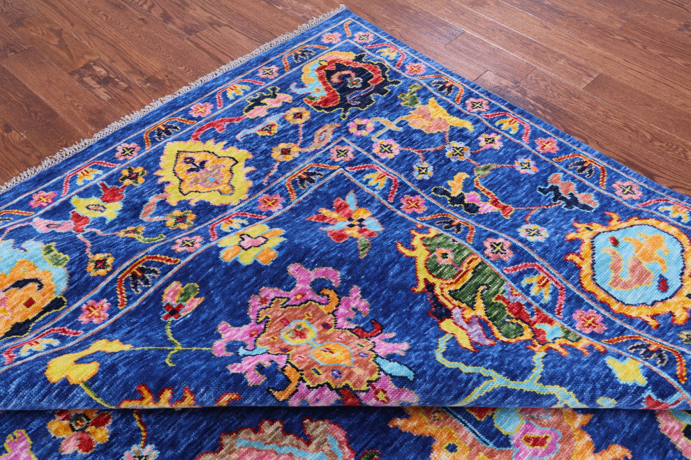 Turkish Oushak Hand Knotted Wool Rug 10' 1" X 13' 6" - Q16094