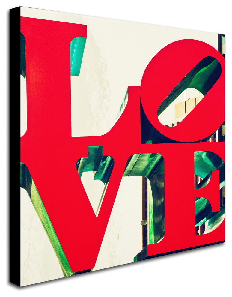 Philippe Hugonnard 'LOVE' Canvas Art, 14"x14"