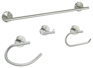 Kain Series 4 Piece Satin Nickel Bathroom Hardware Set