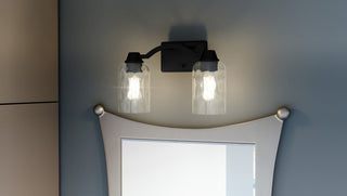 Quoizel ACA8613 Acacia 2 Light 14"W Vanity Light - Brushed Nickel