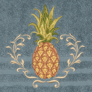 Linum Home Textiles Welcome Embellished, Teal, Bath Towel, Single