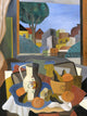 Tile Mural, Still Life With Fruit By Renato Paresce Ceramic, Matte