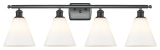 Innovations 516-4W-BK-GBC-81-LED 4 Light Bath Vanity Light, Matte Black