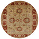 Ahgly Company Indoor Round Mid-Century Modern Area Rugs, 5' Round