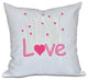 Valentine Print Pillow, Pink, 16"x16"