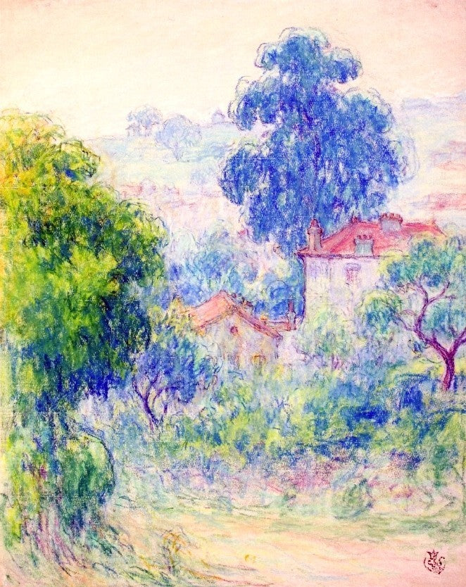 Claude-Emil Schuffenecker Houses in a Garden - 20" x 25" Premium Canvas Print