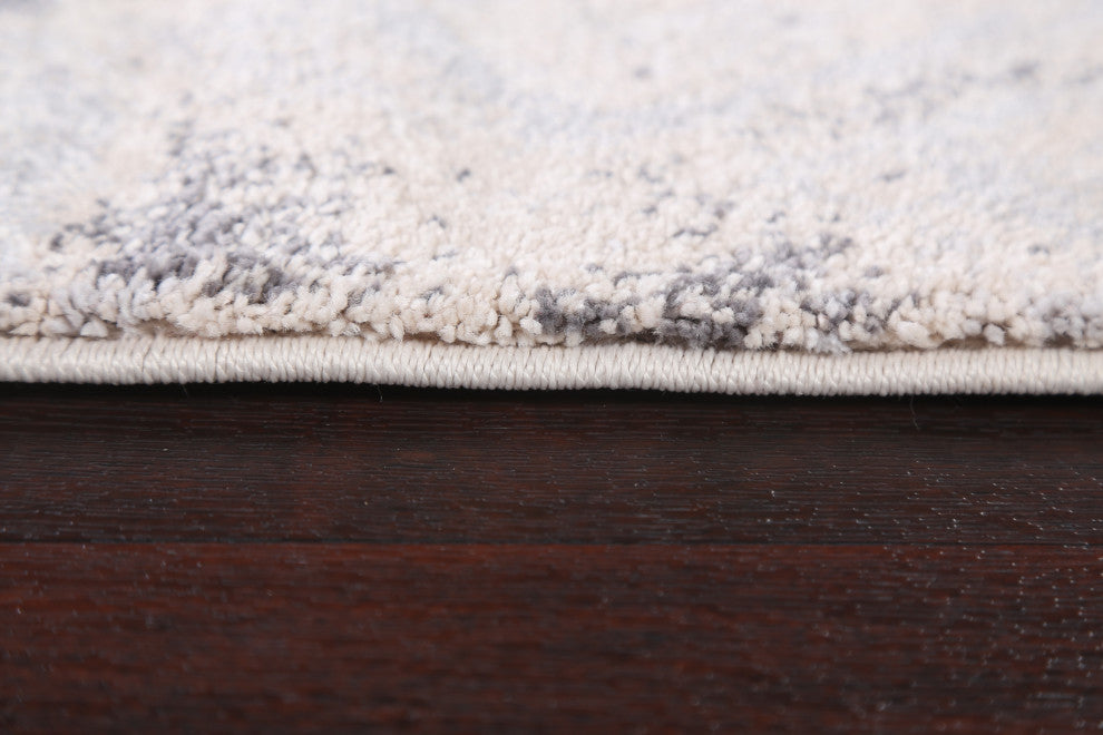 Turkish Abstract Transitional Oriental Rug Contemporary Carpet 3x8