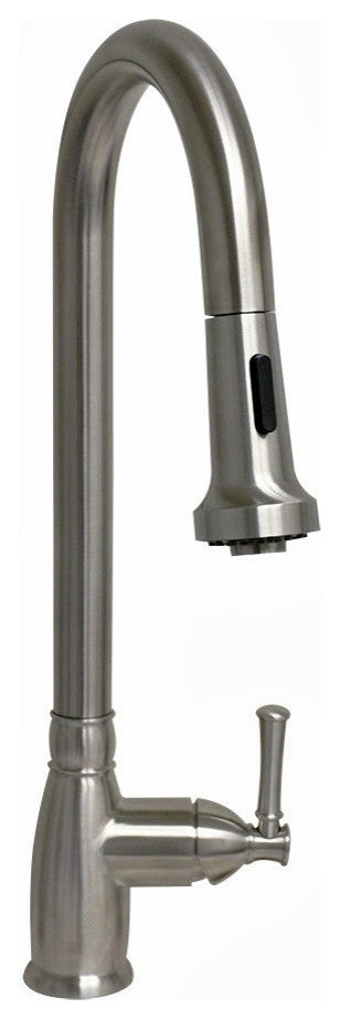 Waterhaus Lead Free Solid Stainless Steel Single-Hole Faucet