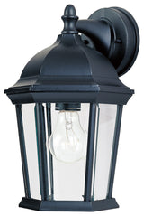 Maxim Builder Cast 1-Light Outdoor Wall Lantern Black - 1024BK