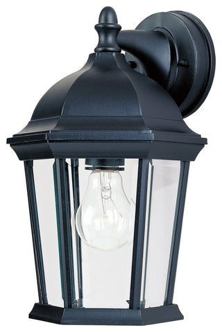 Maxim Builder Cast 1-Light Outdoor Wall Lantern Black - 1024BK